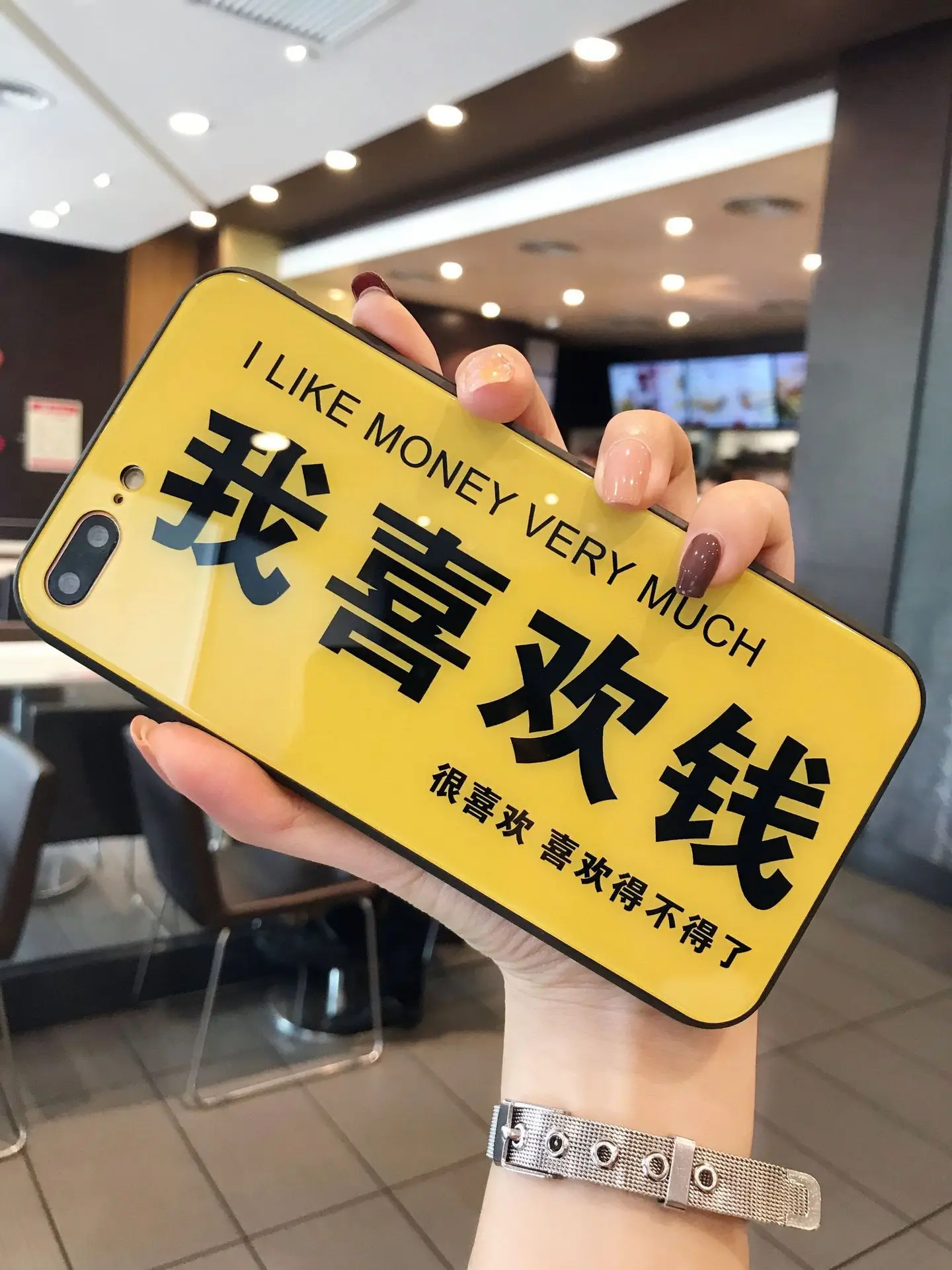 Чехол для мобильного телефона с надписью I like money, китайский, для 7 plus, чехол для мобильного телефона, iphone8, стекло 6, анти-капля, XR