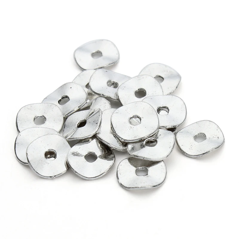 

100pcs/bag Alloy Bali Style Spacer Beads Antique Silver Color Loose Beads for DIY Bracelets Jewelry Making Findings F411