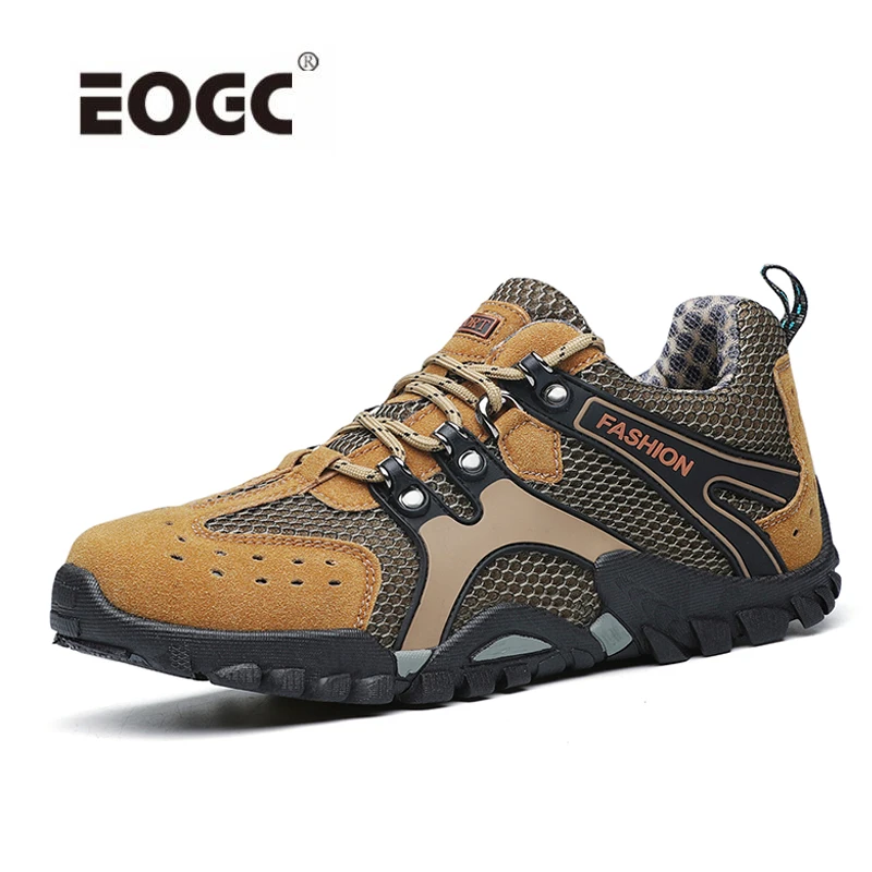 

New Comfort Suede Leather Casual Shoes Breathable Outdoor Hiking Shoes Plus Size Autumn Walking Shoes Men