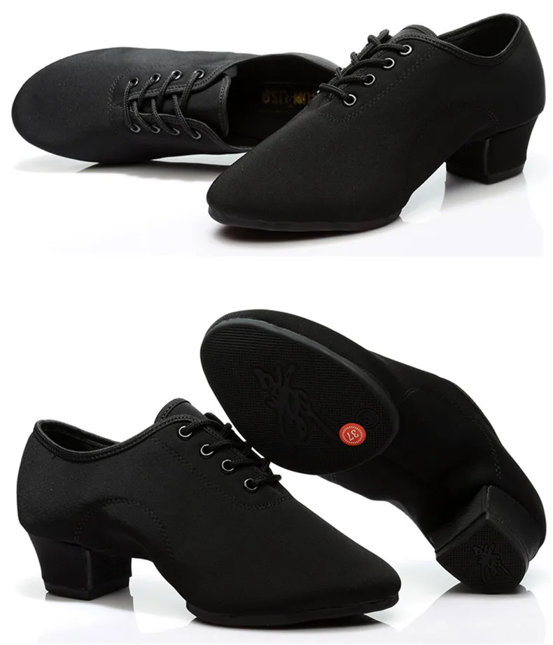 SUN LISA/черные мужские туфли-оксфорды для дома и улицы; кожаные и резиновые кроссовки на массивном каблуке; Современная танцевальная обувь для бальных танцев