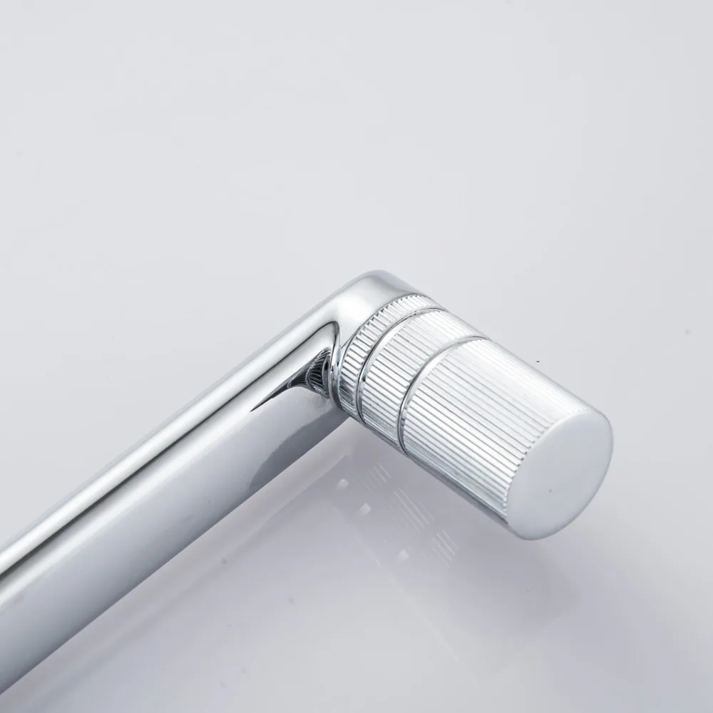 Deck Mounted Modern Chrome Finish Bathroom Hot And Cold Sink Basin Faucet Any Direction Rotating Hot And Cold Sink Water Tap 4