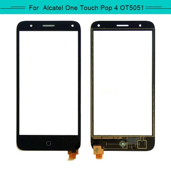 

Tested 5pcs Touch Panel For Alcatel Pop4 Pop 4 5051D 5051J 5051M Touch Screen Glass Digitizer Sensor Replacement