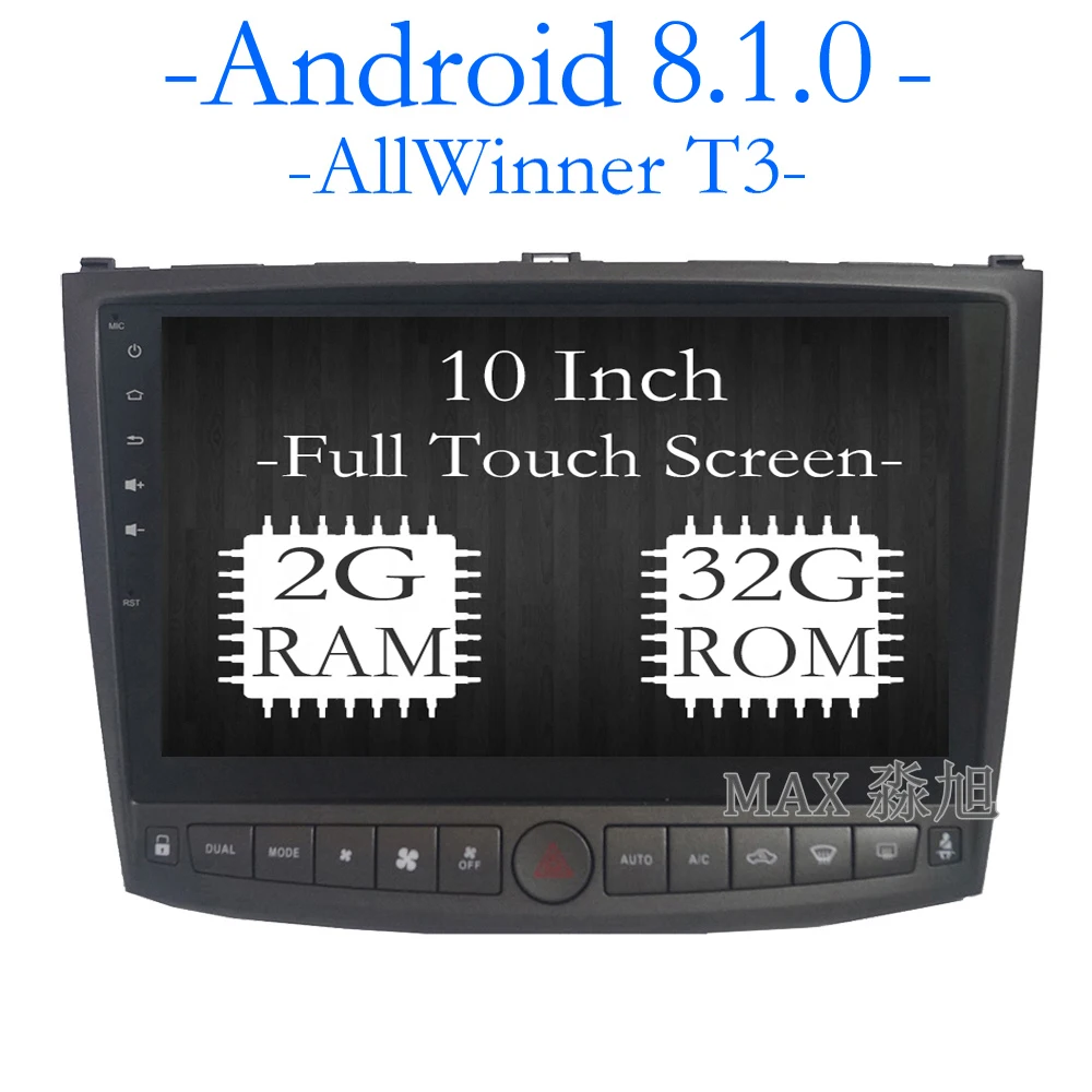 Макс Android 8 1 GPS навигация автомобильный dvd плеер для Lexus IS250 2006 2011 1024*600 Радио RDS Bluetooth