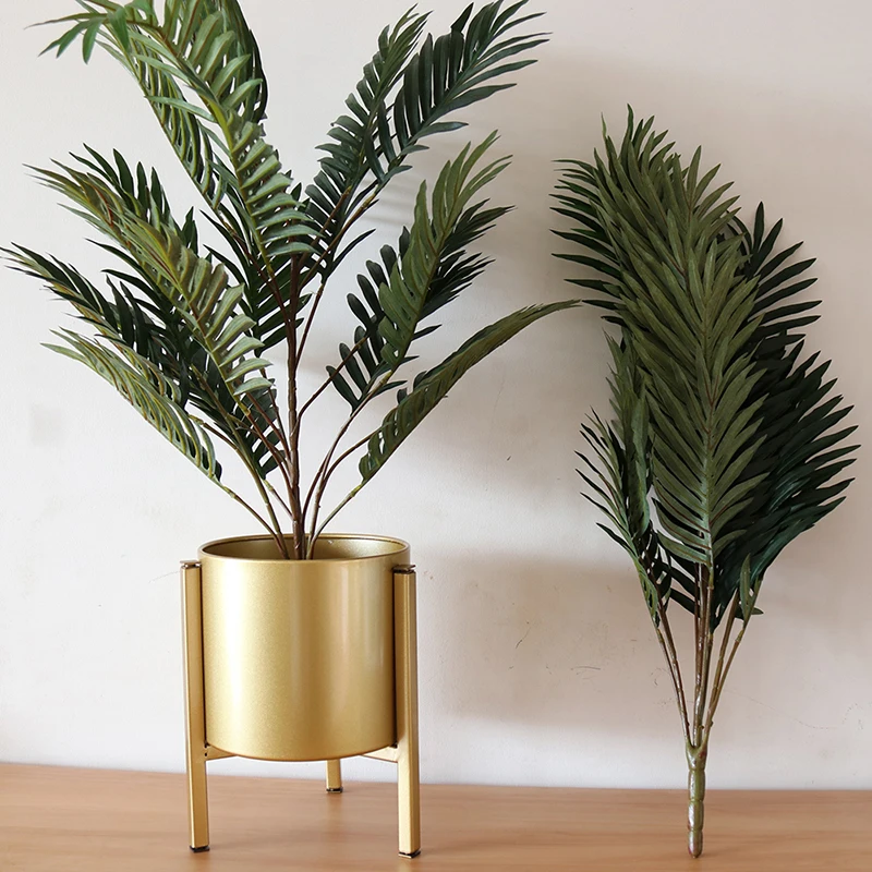 

Large 70 CM Silk Artificial Bamboo Palm Leaves Plant Tree Wedding Home Office Furniture Bonsai Decorative Potted Plants