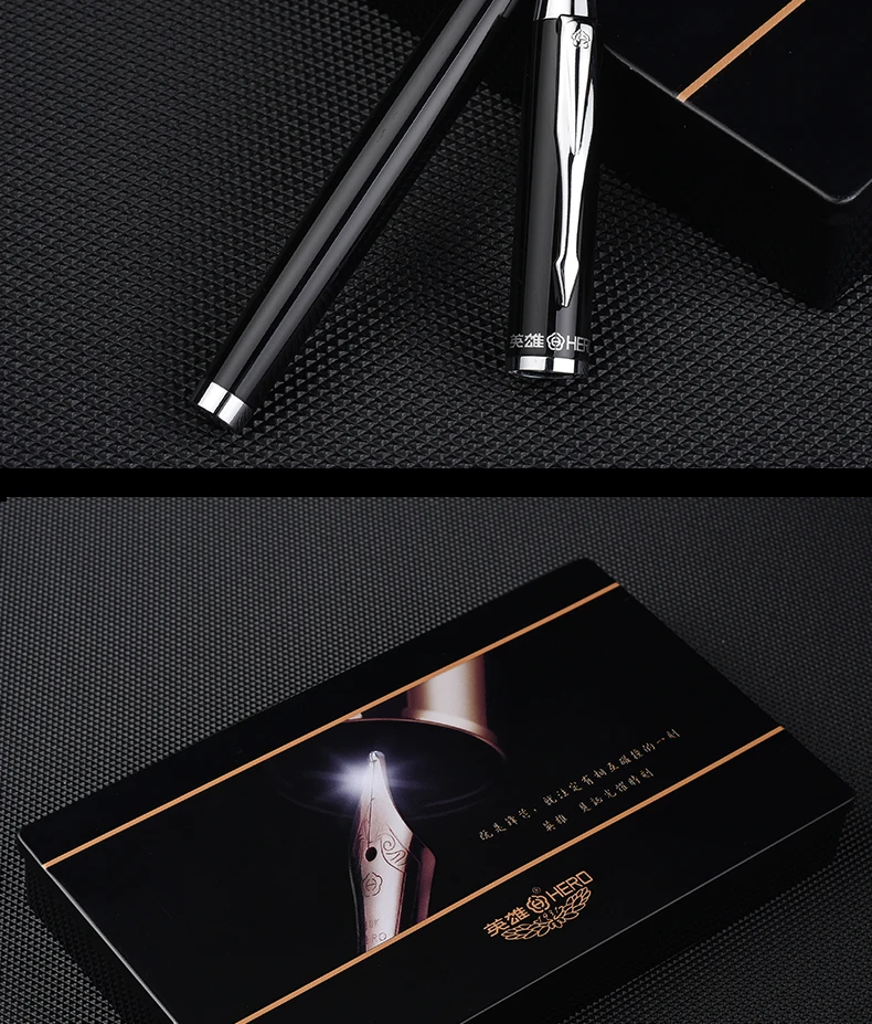 Estilos de Projeto Escrita do Negócio Caneta de Tinta Caixa de Presente Herói Fountain Três Nib High-end Assinatura Estudante Adulto Terno 7006 Pen 13 Caneta de Tinta Estudante Adulto Terno caixa de presente
