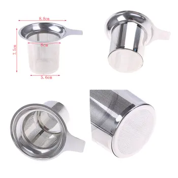 

Mesh Tea Infuser Reusable Tea Strainer Teapot Stainless Steel Loose Tea Leaf Spice Filter Drinkware Kitchen Accessories