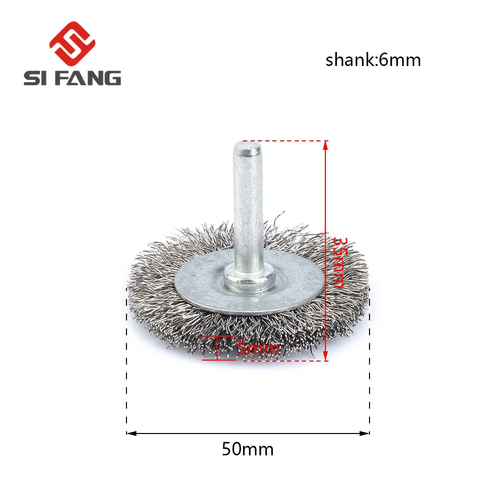 4 шт. нержавеющая сталь щетки колеса провода Комплект 38 мм/50 мм/65 мм/75 мм диаметр для шлифовальные станки Dremel роторный инструмент аксессуар