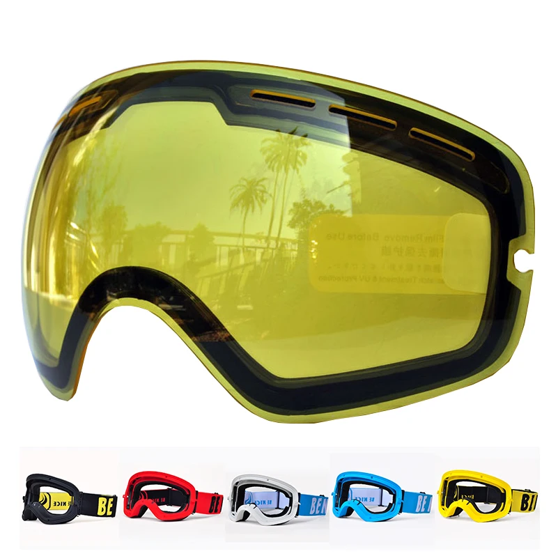 Benice gafas de esquí doble capas UV400 anti-niebla gran esquí máscara gafas para hombres y mujeres nieve casco snowboard gafas lente + marco Benice gafas de esquí doble capas UV400 anti-niebla gran esquí máscara gafas para hombres y mujeres nieve casco snowboard gafas lente + marco