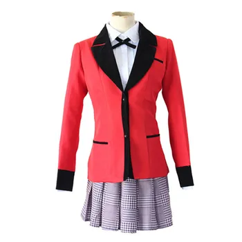 

Hot Cool Cosplay Costumes Anime Kakegurui Yumeko Jabami Japanese School Girls Uniform Full Set Jacket+Shirt+Skirt+Tie