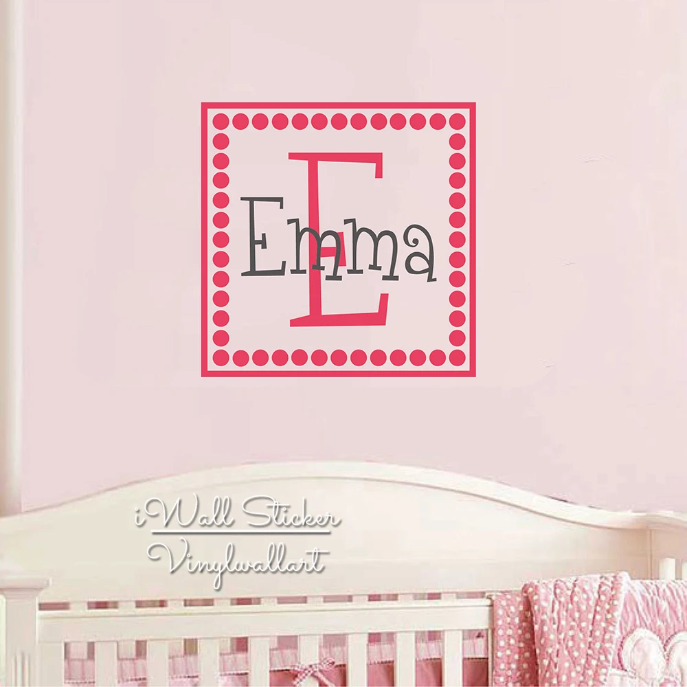 Kids Name Wall Sticker Baby Nursery Custom Name Wall Decal Baby Room