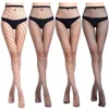 Black Female Fishnet Tights Sexy Women Stockings Pantyhose Mesh Stockings Club Party in grids Hosiery Calcetines collant femme ► Photo 1/6