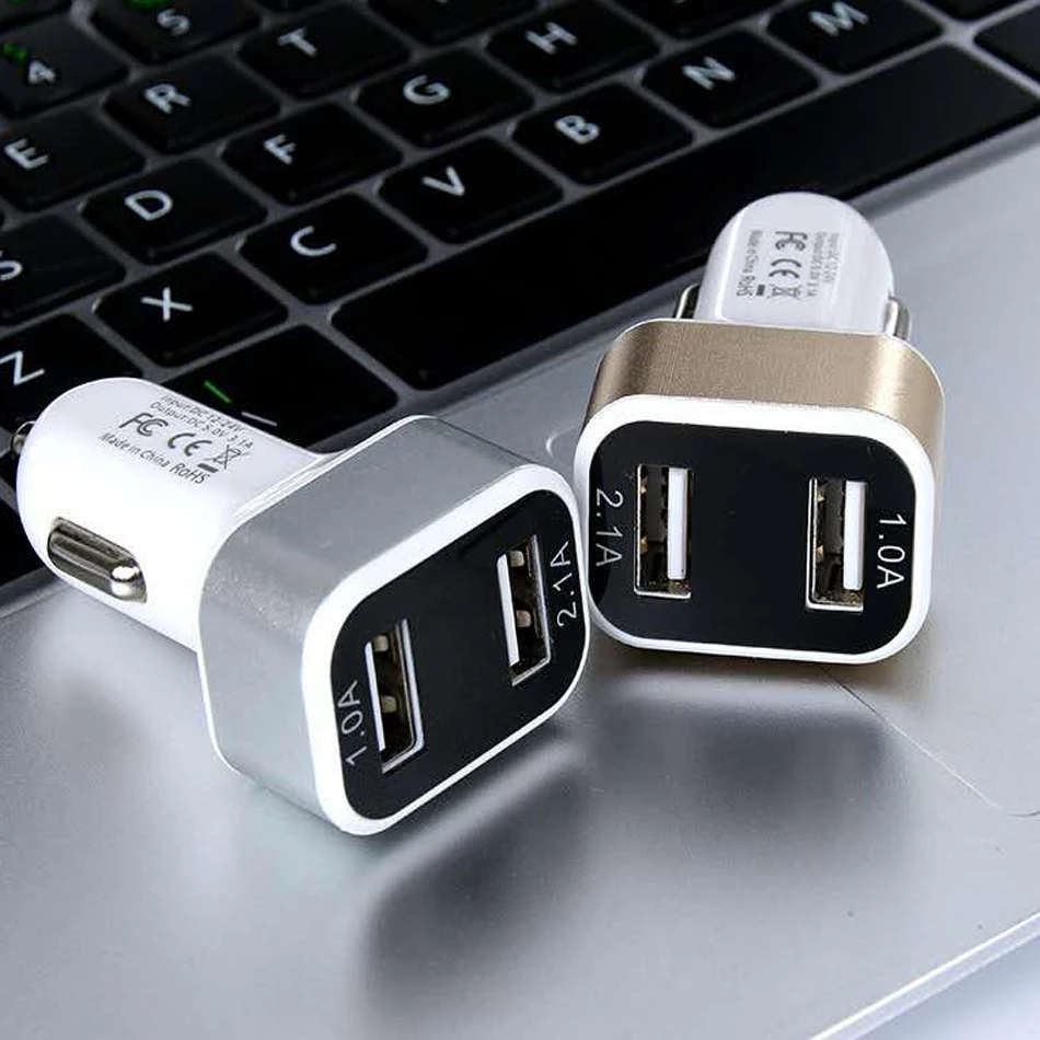 Fiuzd Dual USB Car Charger for Huawei p 20 lite mate20 mate 20 pro lite y9 2019 usb phone charger for Samsung s10 e s10 s9 s8  Car-charger88131313