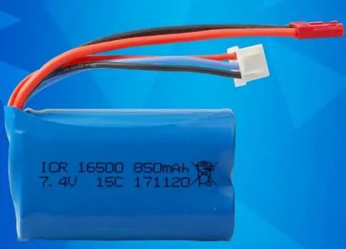 

free ship 7.4v 850mah 16500 lithium battery pack for drone aircraft helicopter 15C high rate li-ion battery