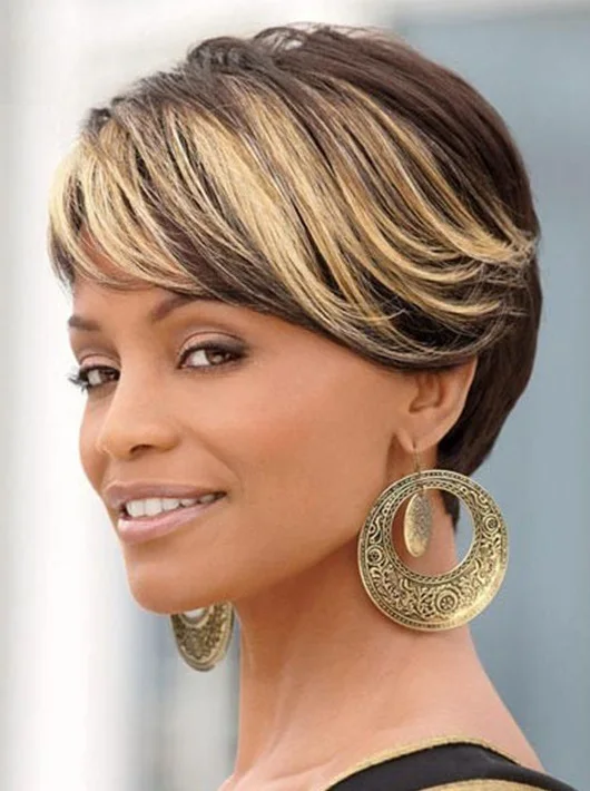 Black Hair With Golden Blonde Highlights Images Hair Extensions