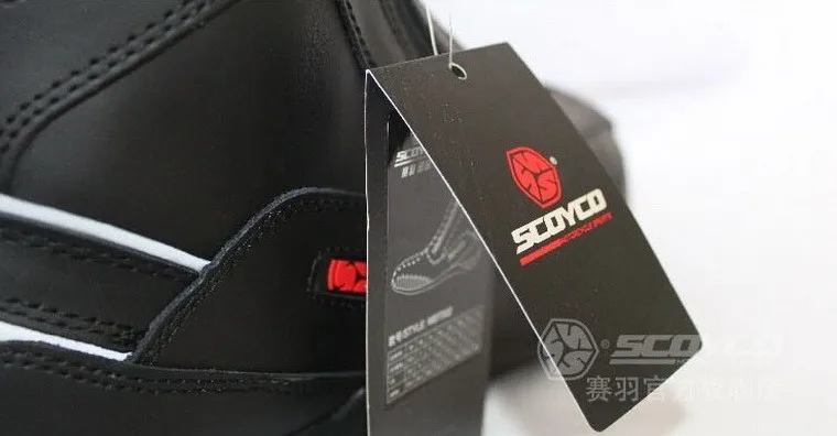 Г. Новые подлинные ботинки для мотогонок SCOYCO теплые кожаные ботинки рыцарская обувь для гонок по бездорожью черный цвет, размер 40-45