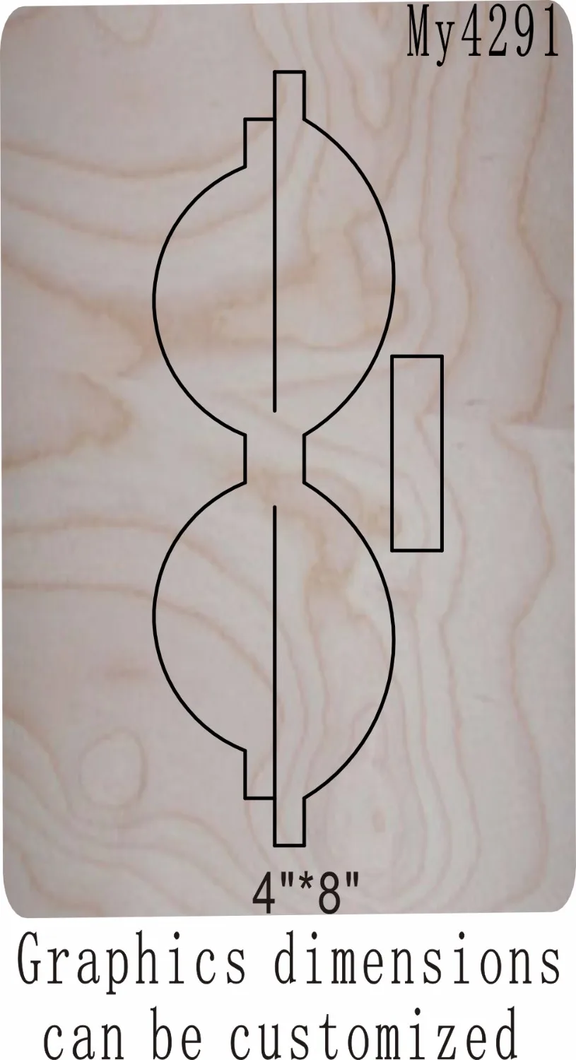Двухсторонний лук-высечки вырезанные аксессуары деревянные высечки Regola Acciaio Misura-4291 MY