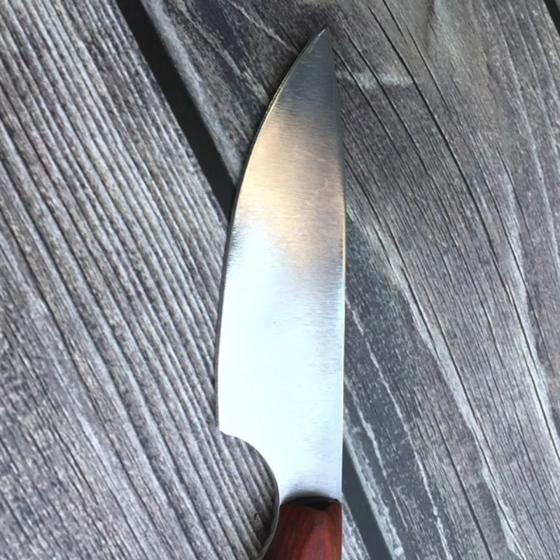 Рыболовный нож 440C из нержавеющей стали, нож с фиксированным лезвием, нескользящий дизайн, деревянная ручка, ножи для выживания на открытом воздухе