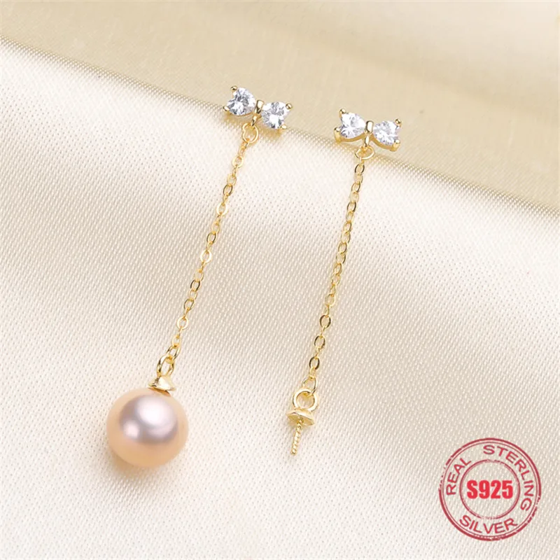 

Genuine S925 Sterling Silver Stud Earrings Dangle Earrings Hoop Earrings Blank Base Supplies for DIY Accessories Jewelry Making