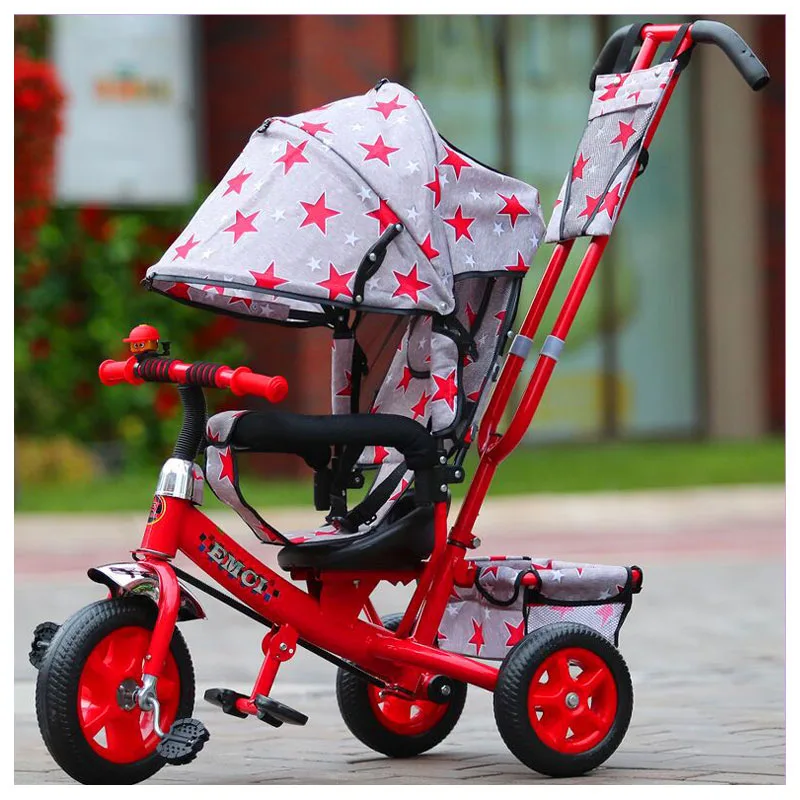 3 In 1 Child Tricycle Stroller Baby Carriage with 3 Wheels Trolley Baby