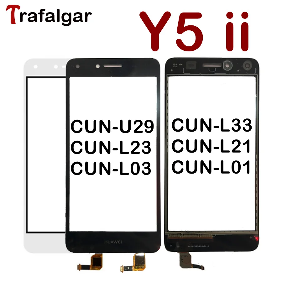 

For Huawei Y5 ii Touch Screen Y5ii Touchscreen Digitizer Sensor Glass CUN U29 L23 L03 L21 For Huawei Y5 II Touch Panel Screen