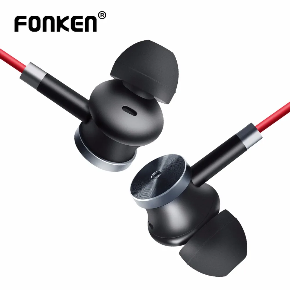 

FONKEN Wired Earphone in-ear Sport earphones 3.5mm jack with Mic Earbuds Gaming ear phones for Computer mobile phone earbuds