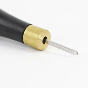 

Diamond Shape Awl Wooden Handle Needle Stitching Tool Leathercraft Sewing For Leather Tent Canvas DIY Stitcher Taper HUG-Deals