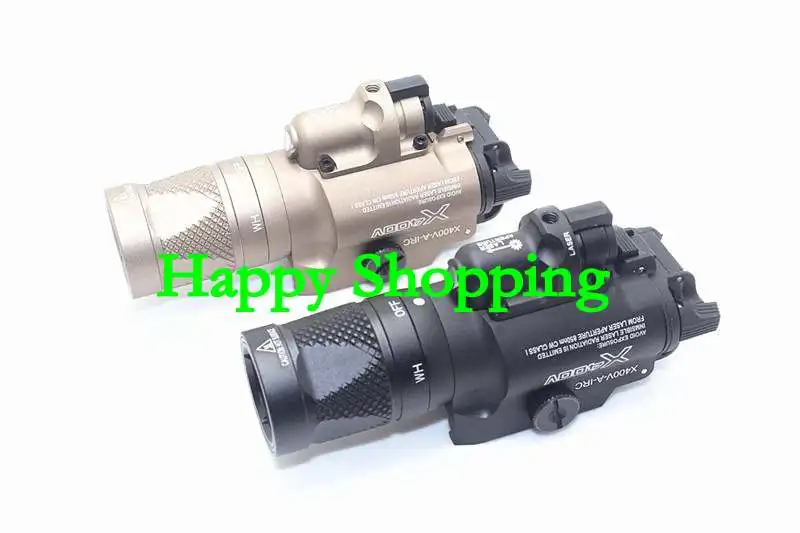 

Tactical X400V Pistol Light Combo Red Laser Constant / Momentary / Strobe Output Weapon Rifle Gun Flashlight