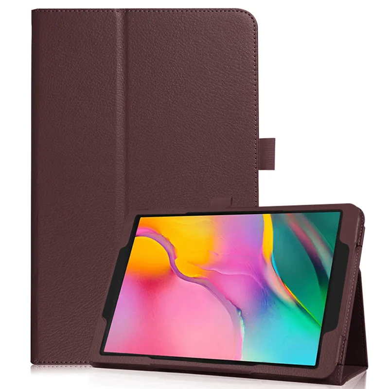 Для samsung Galaxy Tab A 10,1 чехол из искусственной кожи с магнитной застежкой для samsung Galaxy Tab A 10,1 ''SM-T510 SM-T515+ ручка - Цвет: LZW-Brown