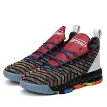 Баскетбольные кроссовки большого размера с высоким берцем для мужчин и женщин, дышащие Нескользящие баскетбольные кроссовки Lebron, Противоударная Мужская Спортивная обувь