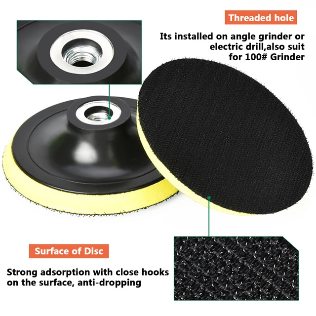 Buy 3' 4' 5' 6' 7' Sander Disc Disk Sandpaper Self