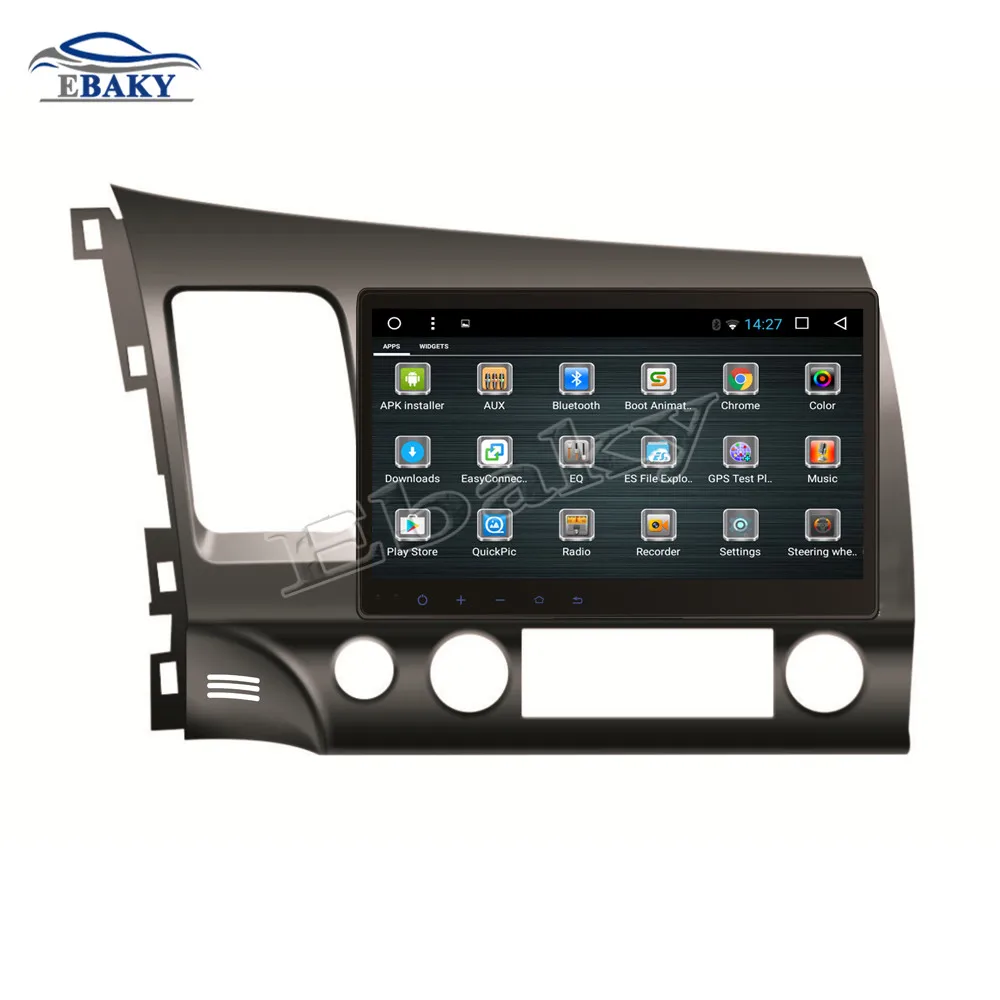 Best NaviTopia 10.1inch 1G/2G RAM Quad Core/Octa Core Android 7.1/8.1 Car DVD Radio for Honda CIVIC 2006 2007 2008 2009 2010 2011 GPS 4