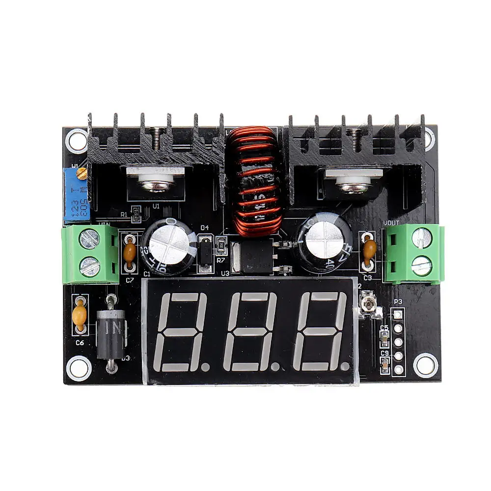 XL4016E1 DC 4 40 V Вход 1 25 36V Выход 8A 180 кГц регуляторы ШИМ модуляции цифровой понижающий