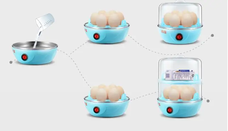 220 в 2 слоя бытовой Электрический паровой аппарат автоматический паровой яичный Многофункциональный Электрический яичный устройство для кипячения EU/AU/UK/US