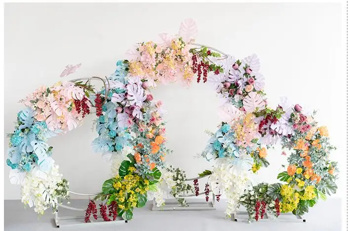Свадебный искусственный цветок реквизит папоротник лист ряд цветов цветок Подиум дорожный цветок свадебное окно сцены декоративные искусственные цветы