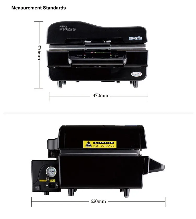 St-3042 Цифровой 3D Сублимация теплопередачи машина 3D вакуумные тепло Пресс машина для Чехол Кружки Таблички Бокалы под вино