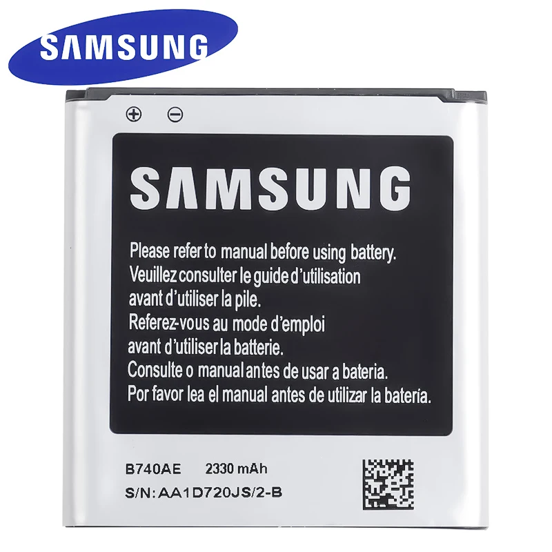 100% Оригинальный аккумулятор samsung для Galaxy S4 зум C101 C105 C105K C105A C101L C101S B740AC B740AE 2330 мА