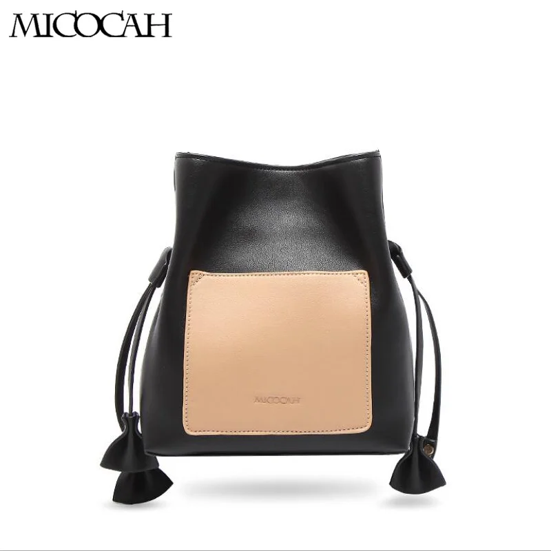 Micocah Shoulder bag Messenger bag handbags fashion handbags Korean front pocket hit color