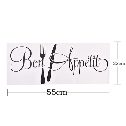 1 шт Bon Appetit креативная кухонная Наклейка на стену виниловая Съемная украшение для