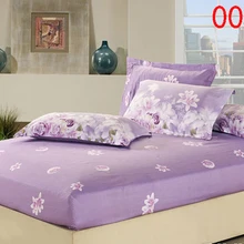 Цветы фиолетовая хлопковая Простыня из одного двухспальная простынь облегающий чехол близнец полный покрывало для двуспальной кровати Простыня 120x200 см 150x200 см