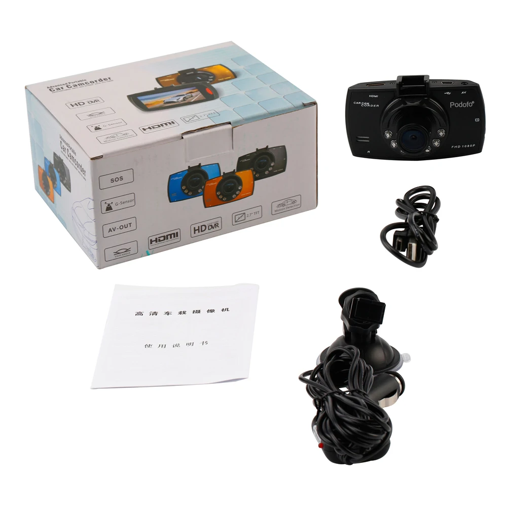  Original Podofo Car DVR Camera 2.7 \