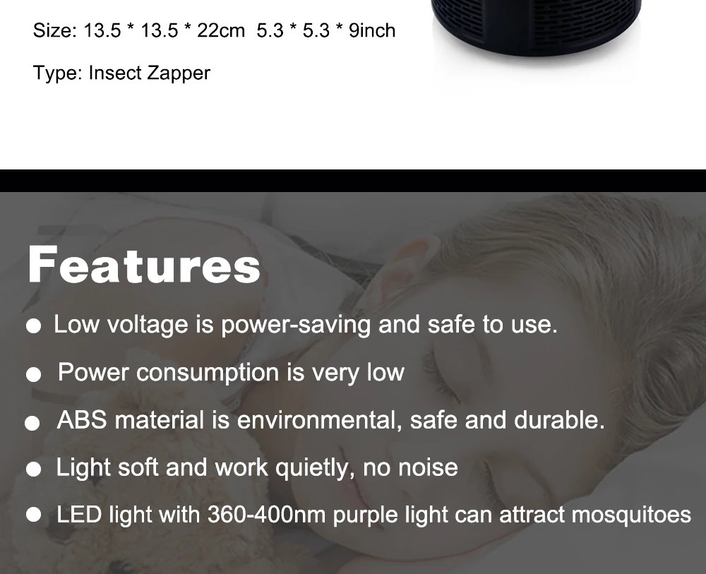 Wenhsin USB Электрический комаров убийца лампа анти ловушка для насекомых светодиодный ночник лампа Жук Насекомое убийца огни отпугиватель вредителей