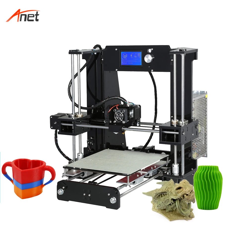 

Anet A6 22*22*25cm Print Size Impressora 3d 40-120mm/s Printing Size Single Color Reprap Prusa i3 Digital 1.75mm PLA 3d Printer