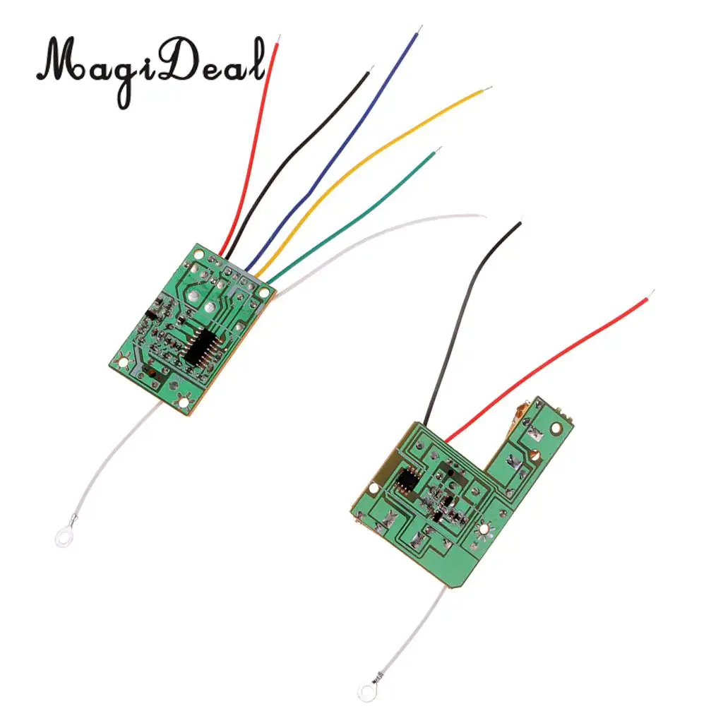 27M 4CH Remote Control Module Receiver & Transmitter Wireless Board with Antenna for Mini DIY RC Toy Car Accessories