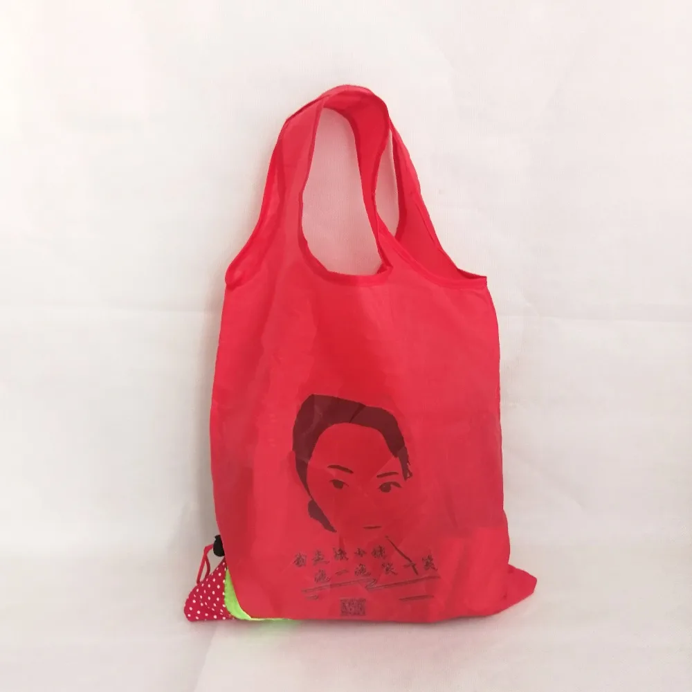 Праздничные сувениры подарочная упаковка поставки Tote складные сумки из полиэстера с логотипом супермаркета многоразовые большие емкости Сумки для хранения