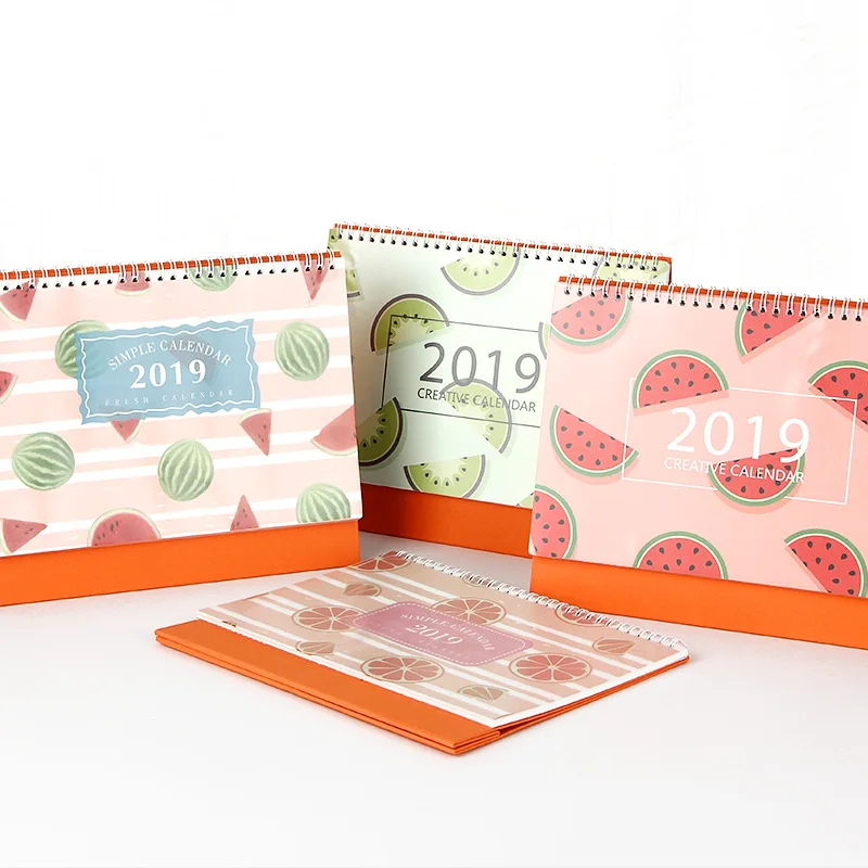 

New 2019 Fruit Platter Calendar Table Calendars Desktop Calendar Daily Schedule Planner 2018,07~2019,12