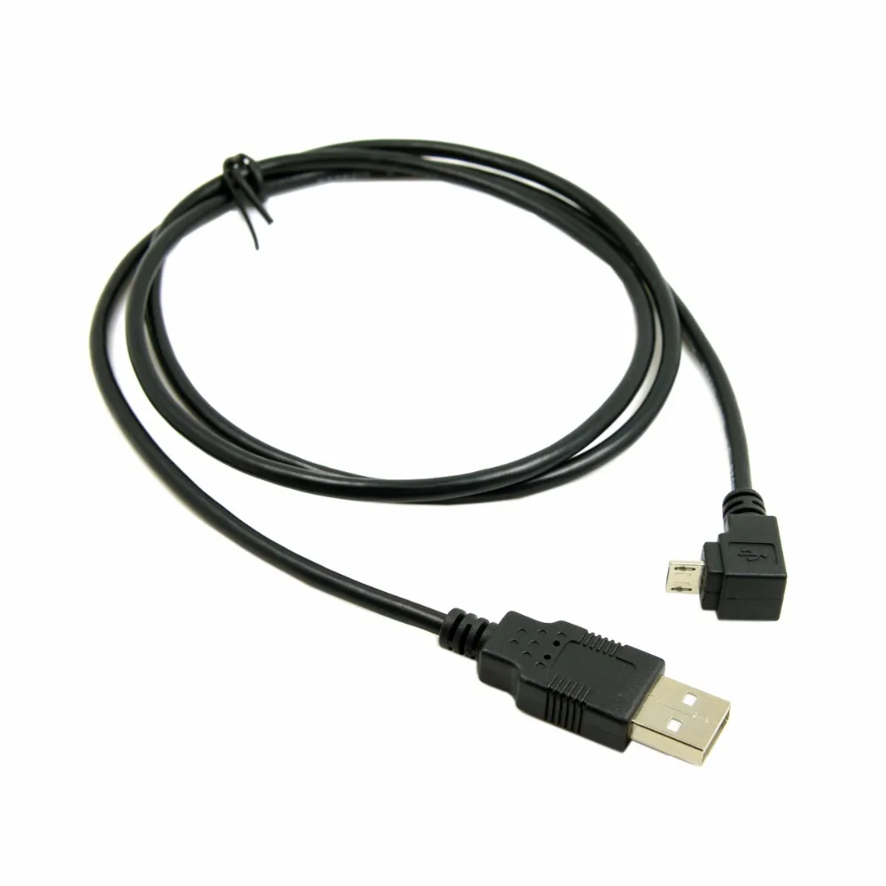 

CYDZ 100cm 90 Degree Down Angled Micro USB Male to USB Data Charge Cable for Cell Phone & Tablet