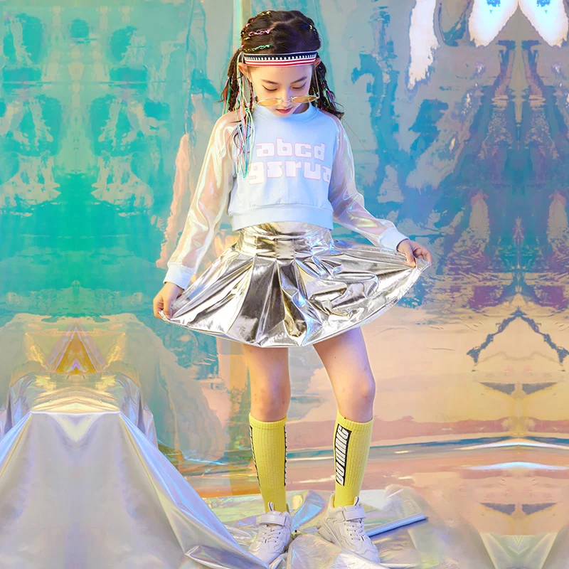 Детский костюм для джазового танца модный в стиле хип хоп выступлений на сцене