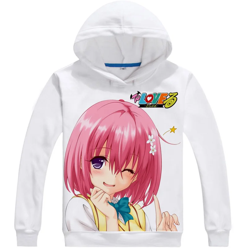 To Love-Ru толстовка с капюшоном аниме To Love-Ru косплей мужские и женские толстовки милые толстовки японские фанаты мультфильмов - Цвет: 4