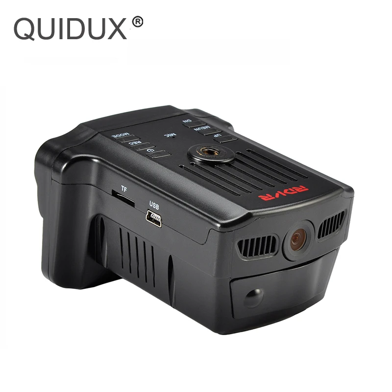 QUIDUX 2 в 1 радар DVR 7 &quotЖК дисплей Русский/Английский Голос скорость автомобиля dvr
