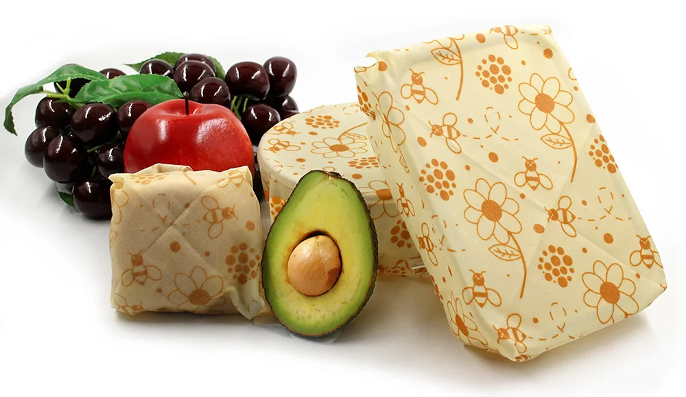 1 комплект многоразовые крышки для пищевых продуктов уплотнение ткани сохранение продуктов в свежем состоянии оберточная крышка пчелиный воск пищевая обертка s домашний кухонный инструмент для сохранения